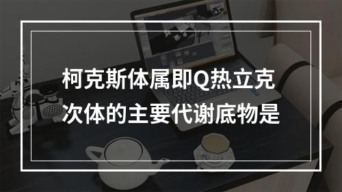 柯克斯体属即Q热立克次体的主要代谢底物是