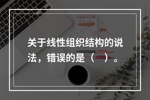 关于线性组织结构的说法，错误的是（　）。