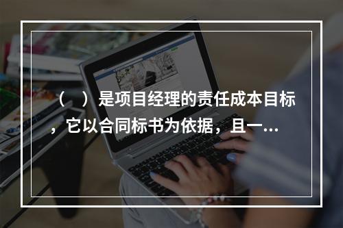 （　）是项目经理的责任成本目标，它以合同标书为依据，且一般情