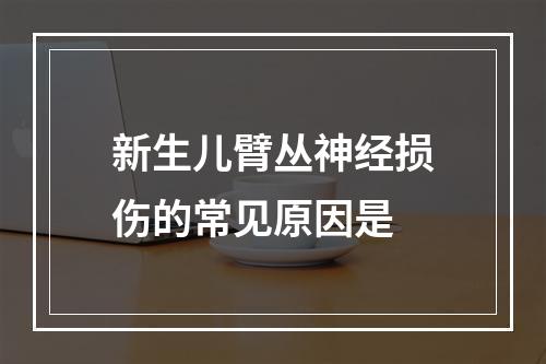 新生儿臂丛神经损伤的常见原因是