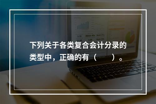 下列关于各类复合会计分录的类型中，正确的有（　　）。