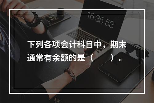 下列各项会计科目中，期末通常有余额的是（　　）。