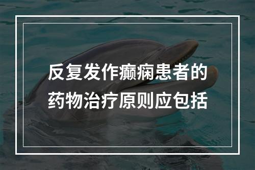 反复发作癫痫患者的药物治疗原则应包括