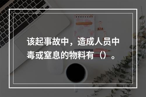 该起事故中，造成人员中毒或窒息的物料有（）。