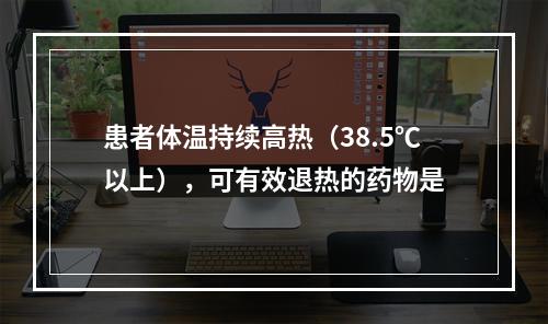 患者体温持续高热（38.5℃以上），可有效退热的药物是