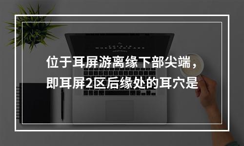 位于耳屏游离缘下部尖端，即耳屏2区后缘处的耳穴是