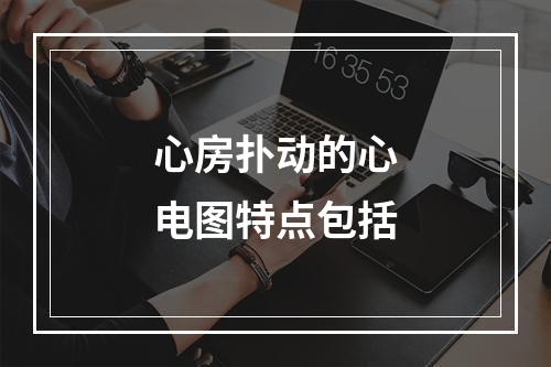 心房扑动的心电图特点包括