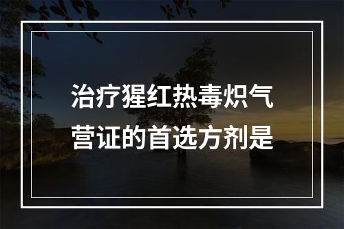 治疗猩红热毒炽气营证的首选方剂是