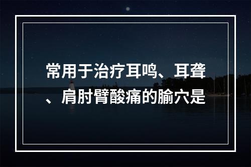 常用于治疗耳鸣、耳聋、肩肘臂酸痛的腧穴是