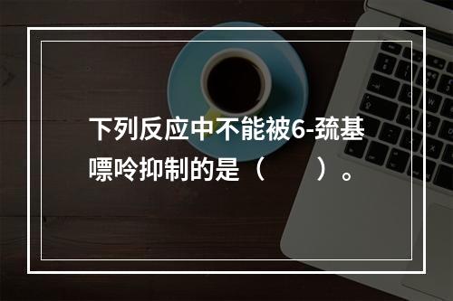 下列反应中不能被6-巯基嘌呤抑制的是（　　）。