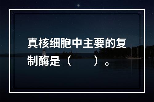 真核细胞中主要的复制酶是（　　）。