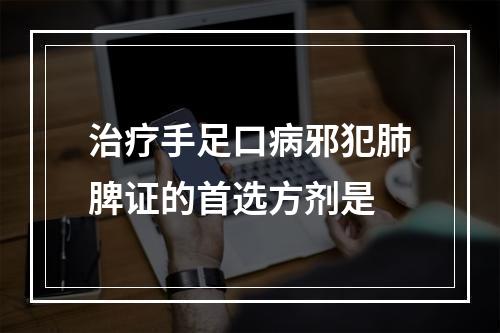 治疗手足口病邪犯肺脾证的首选方剂是