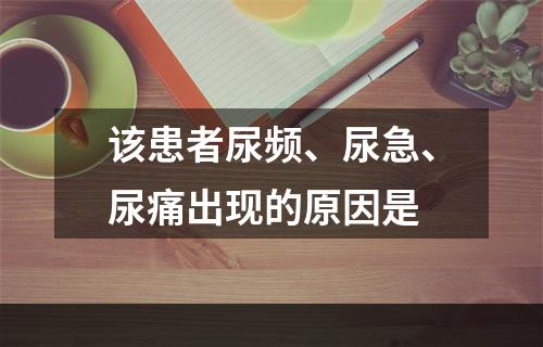 该患者尿频、尿急、尿痛出现的原因是