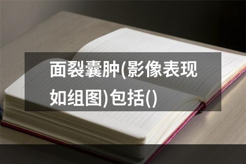 面裂囊肿(影像表现如组图)包括()