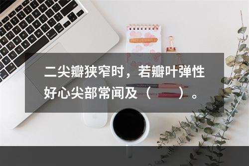 二尖瓣狭窄时，若瓣叶弹性好心尖部常闻及（　　）。