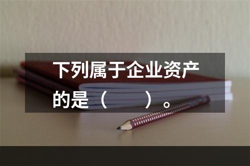 下列属于企业资产的是（　　）。