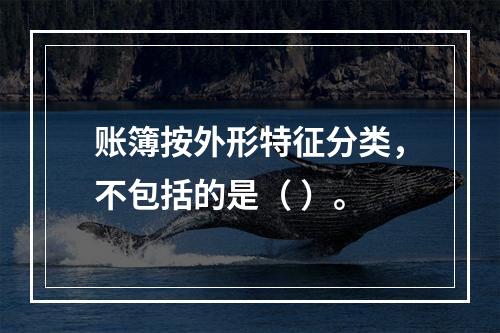 账簿按外形特征分类，不包括的是（ ）。