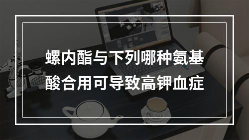 螺内酯与下列哪种氨基酸合用可导致高钾血症