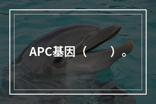 APC基因（　　）。