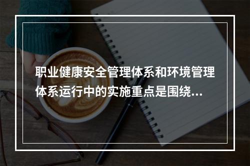 职业健康安全管理体系和环境管理体系运行中的实施重点是围绕（　