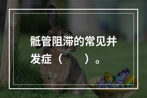 骶管阻滞的常见并发症（　　）。