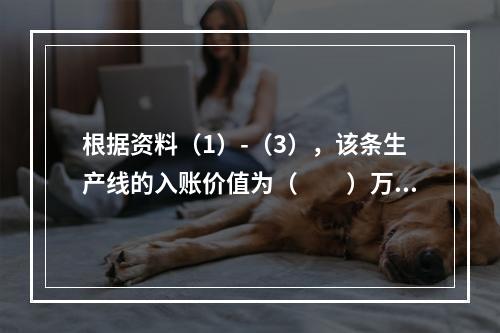 根据资料（1）-（3），该条生产线的入账价值为（　　）万元。