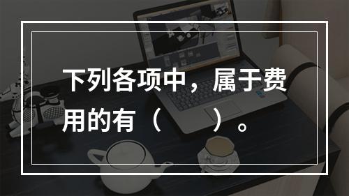 下列各项中，属于费用的有（　　）。