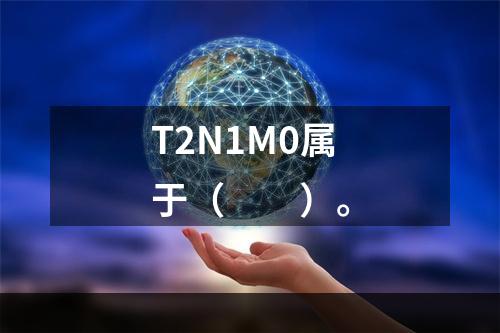 T2N1M0属于（　　）。