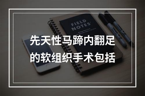 先天性马蹄内翻足的软组织手术包括