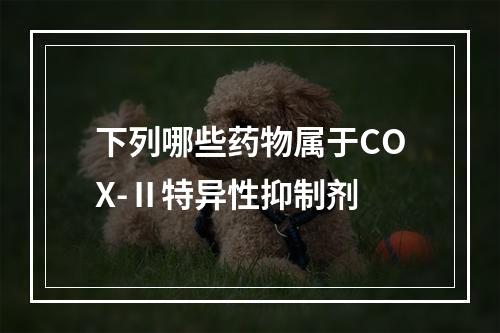 下列哪些药物属于COX-Ⅱ特异性抑制剂