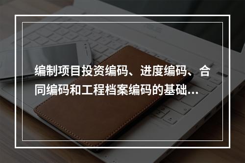 编制项目投资编码、进度编码、合同编码和工程档案编码的基础是（