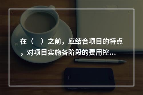 在（　）之前，应结合项目的特点，对项目实施各阶段的费用控制、