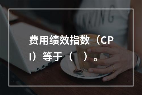 费用绩效指数（CPI）等于（　）。