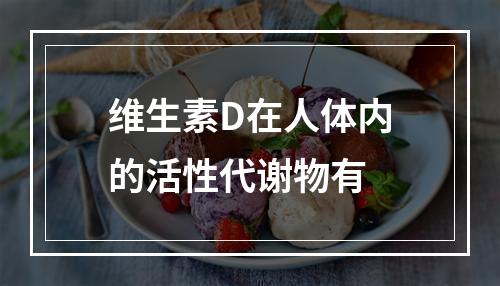 维生素D在人体内的活性代谢物有