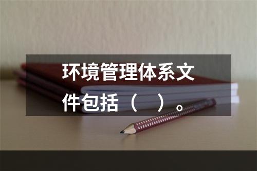 环境管理体系文件包括（　）。