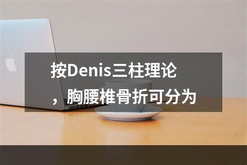 按Denis三柱理论，胸腰椎骨折可分为