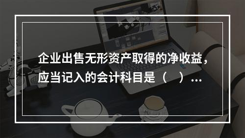 企业出售无形资产取得的净收益，应当记入的会计科目是（　）。