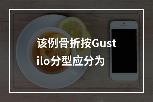 该例骨折按Gustilo分型应分为