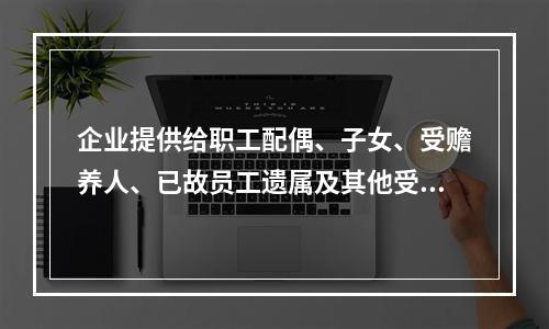 企业提供给职工配偶、子女、受赡养人、已故员工遗属及其他受益人