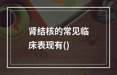 肾结核的常见临床表现有()