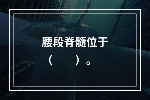 腰段脊髓位于（　　）。