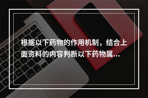 根据以下药物的作用机制，结合上面资料的内容判断以下药物属于细