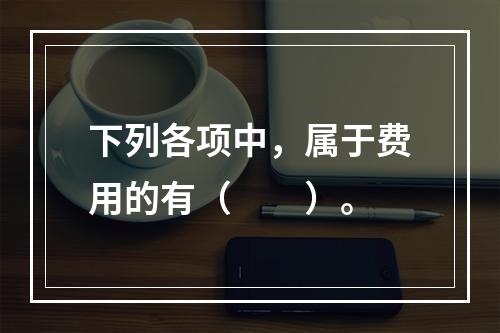 下列各项中，属于费用的有（　　）。