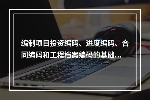 编制项目投资编码、进度编码、合同编码和工程档案编码的基础是（