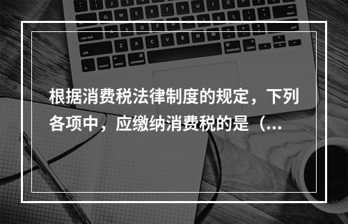 根据消费税法律制度的规定，下列各项中，应缴纳消费税的是（　）