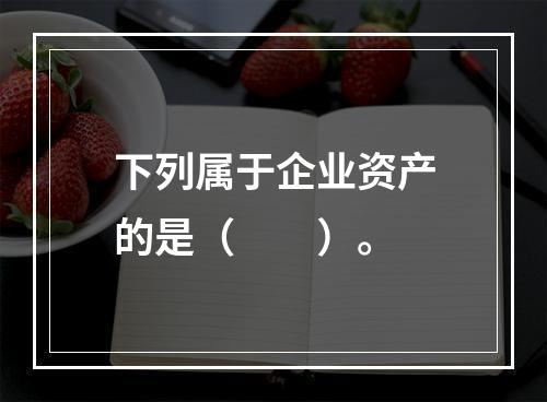 下列属于企业资产的是（　　）。