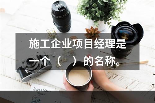 施工企业项目经理是一个（　）的名称。