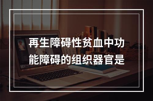 再生障碍性贫血中功能障碍的组织器官是