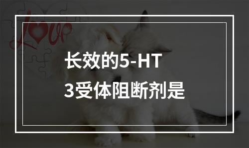 长效的5-HT3受体阻断剂是