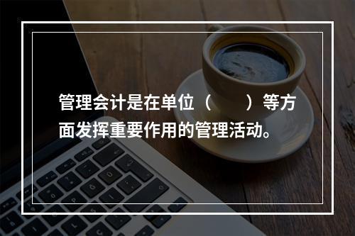 管理会计是在单位（　　）等方面发挥重要作用的管理活动。